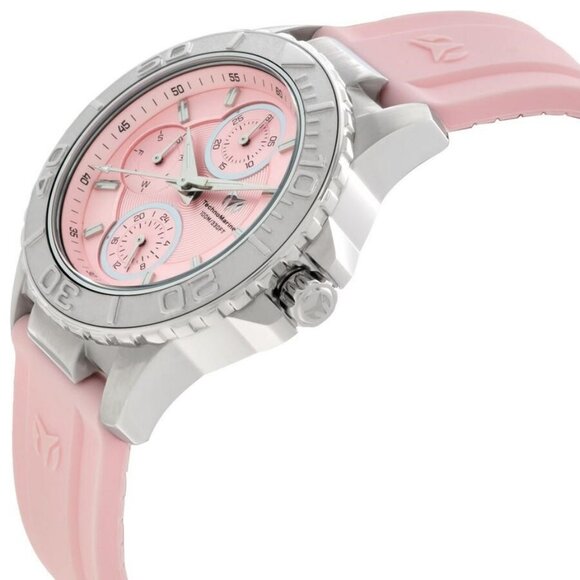 NWT Authentic Technomarine Sea Quartz Pink Dial Women's Watch - Picture 2 of 3